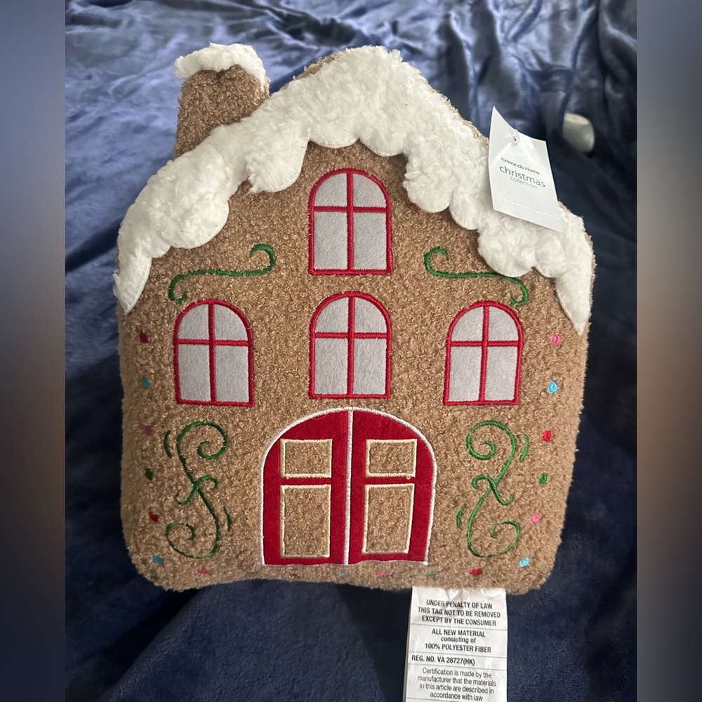 Gingerbread House Pillow - Picture 2 of 2